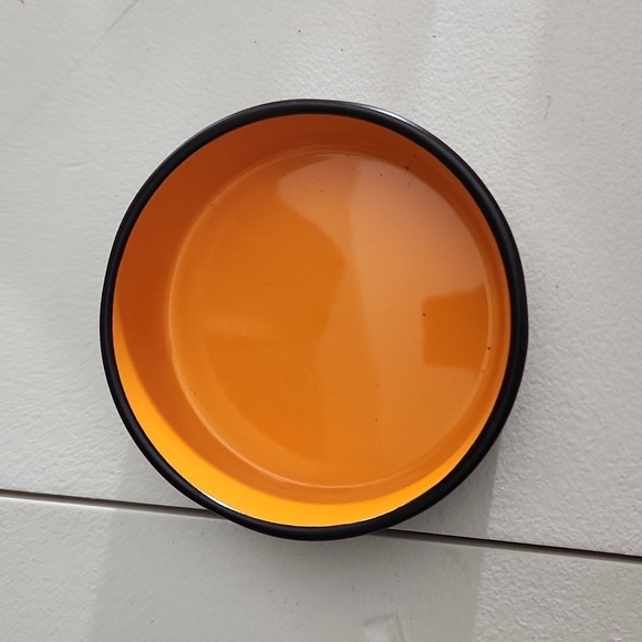 Rae Dunn scaredy cat bowl black orange - Picture 2 of 8